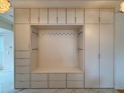 Garderobe mit Sitzbank weiß